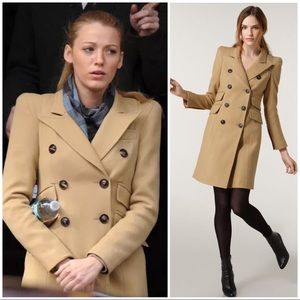 SMYTHE les vestes ‘Cadet’ Wool Blend Camel Coat